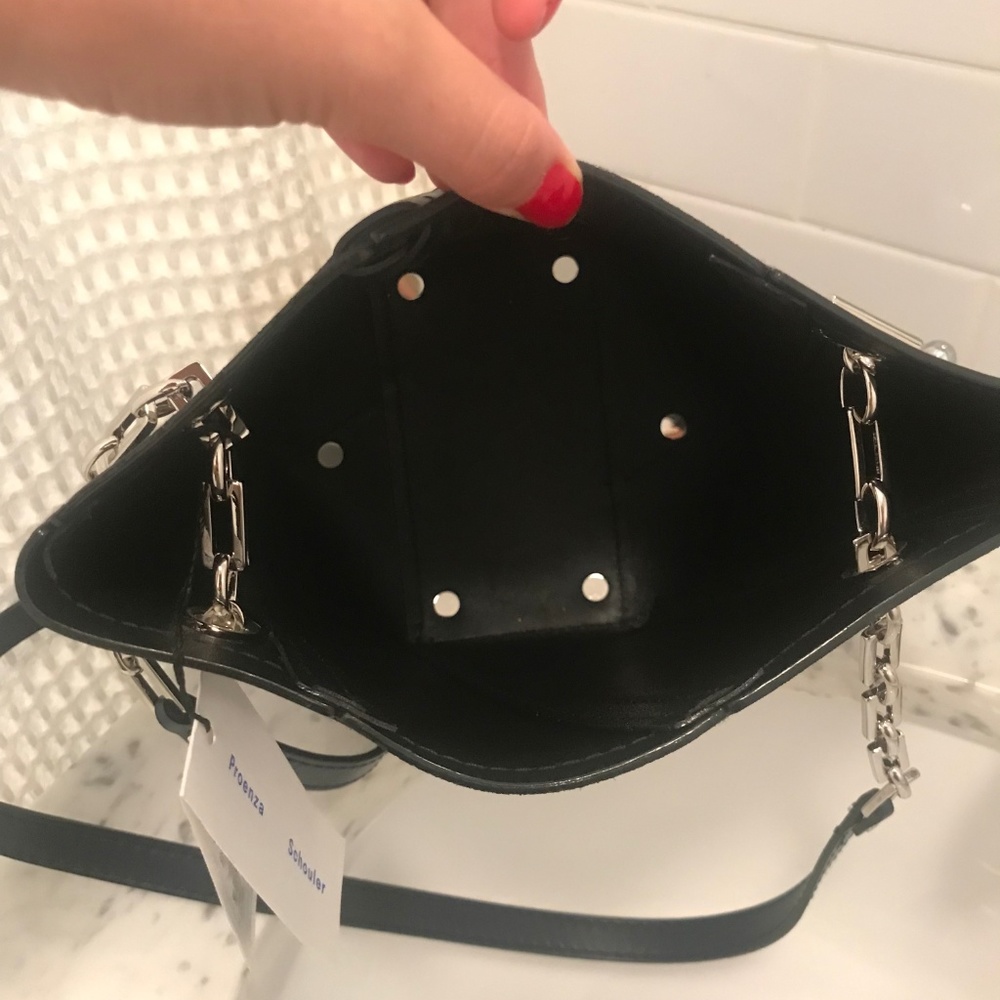 Proenza Schouler Mini Hex Shoulder Bag Indigo. NEW - Picture 2 of 5